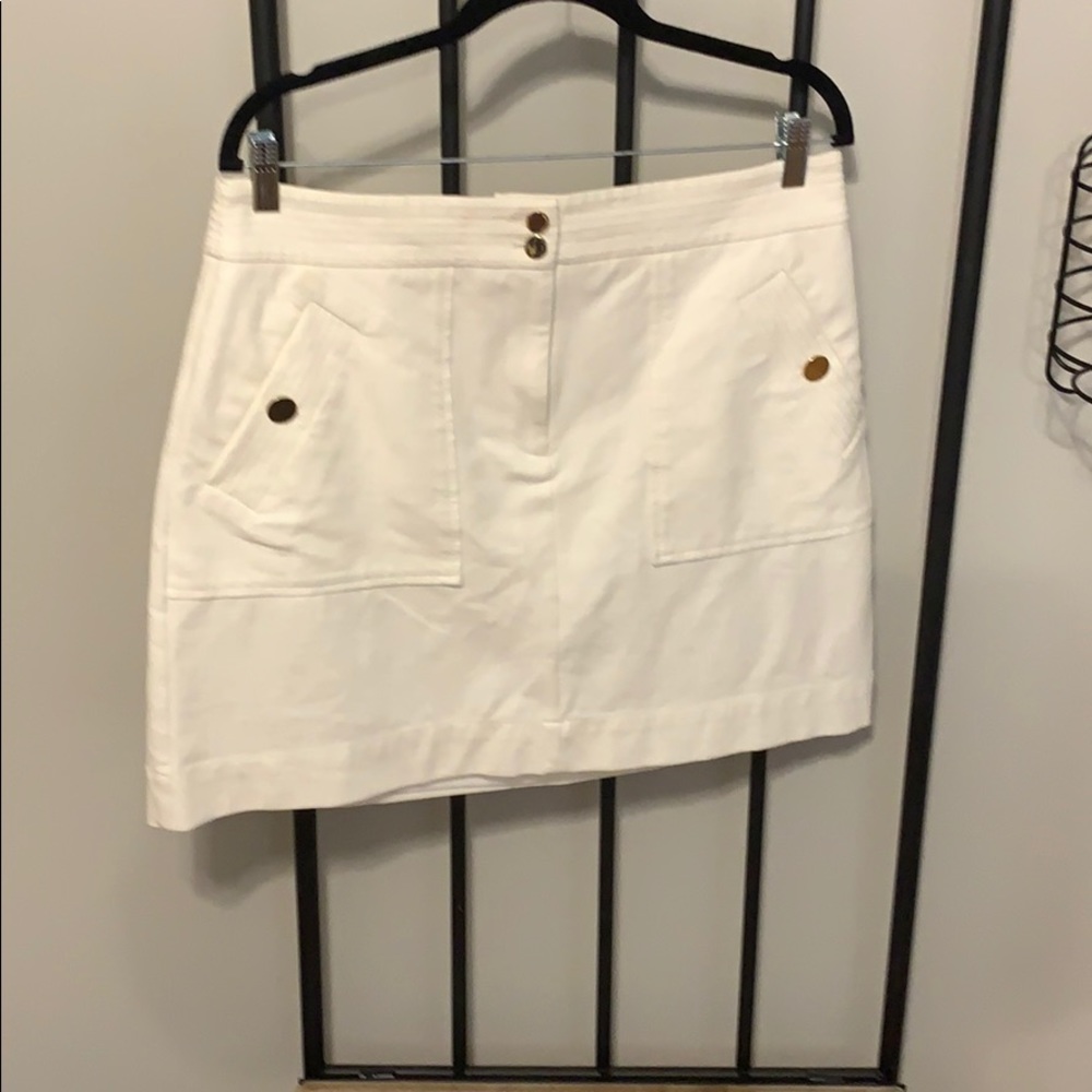 Loft white skirt